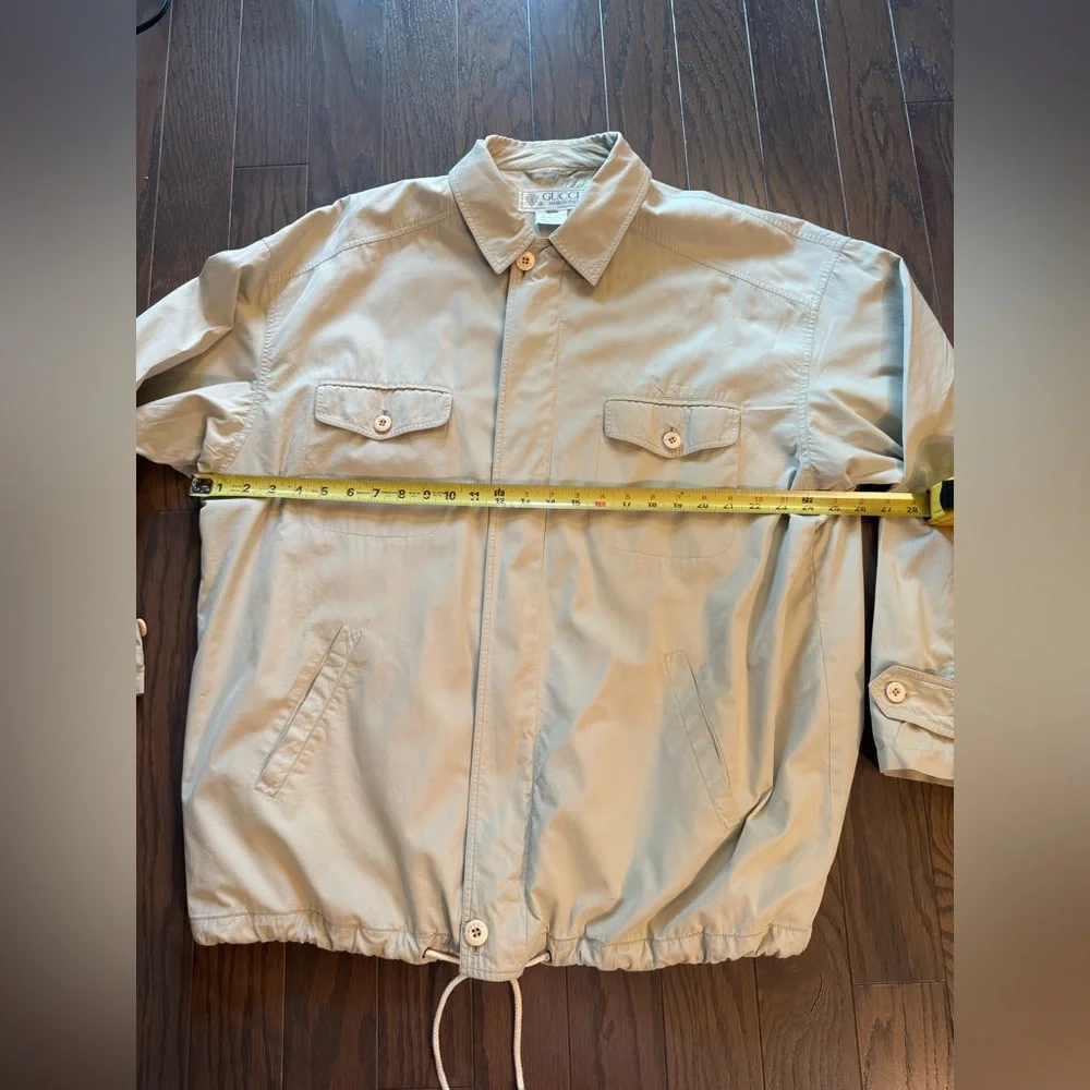 VTG GUCCI Cotton Windbreaker Jacket Size 54
